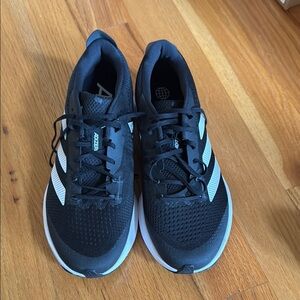 Adidas Black and White Running Shoes